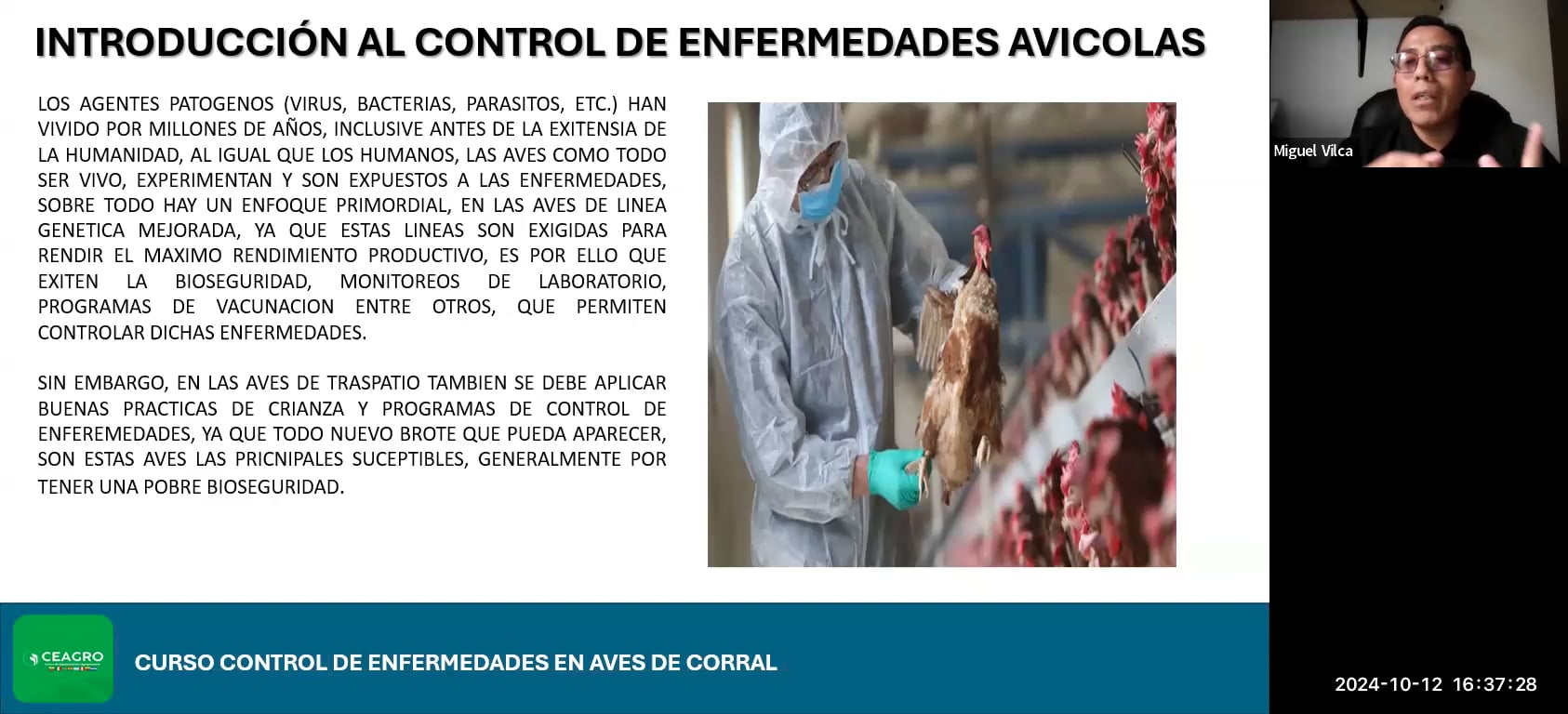 Control de enfermedades en aves de corral